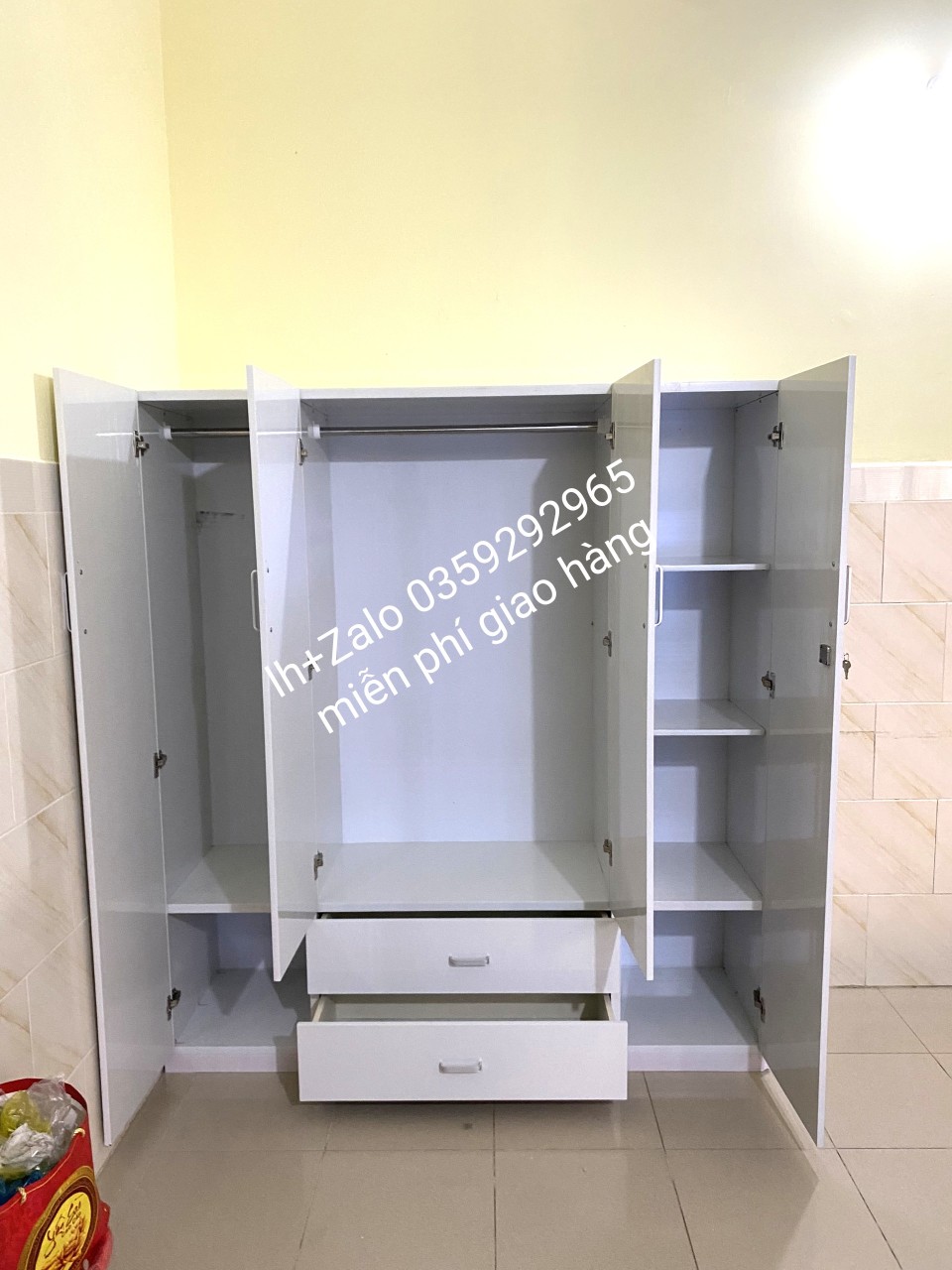 Tủ nhựa đài Loan 4 cánh