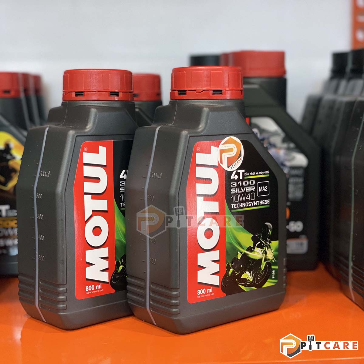 Nhớt Xe Máy Motul 3100 Silver 10W40 JASO MA2 Chai 800ml Chính Hãng