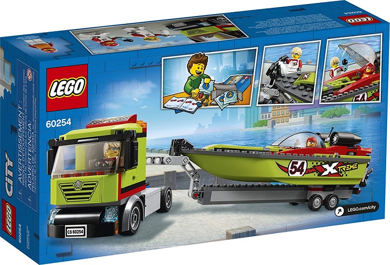 LEGO CITY 60254 Thuyền Đua Vận Chuyển