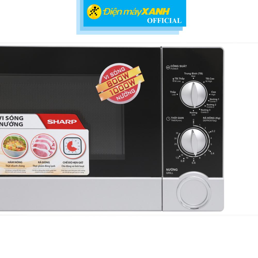 Lò vi sóng có nướng Sharp R-G302VN-S 23 lít - Hàng Chính Hãng