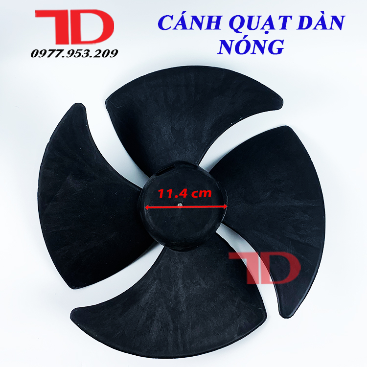 Cánh quạt 4 cánh xuôi chiều ốc ngang HL 304 dùng cho dàn nóng điều hòa