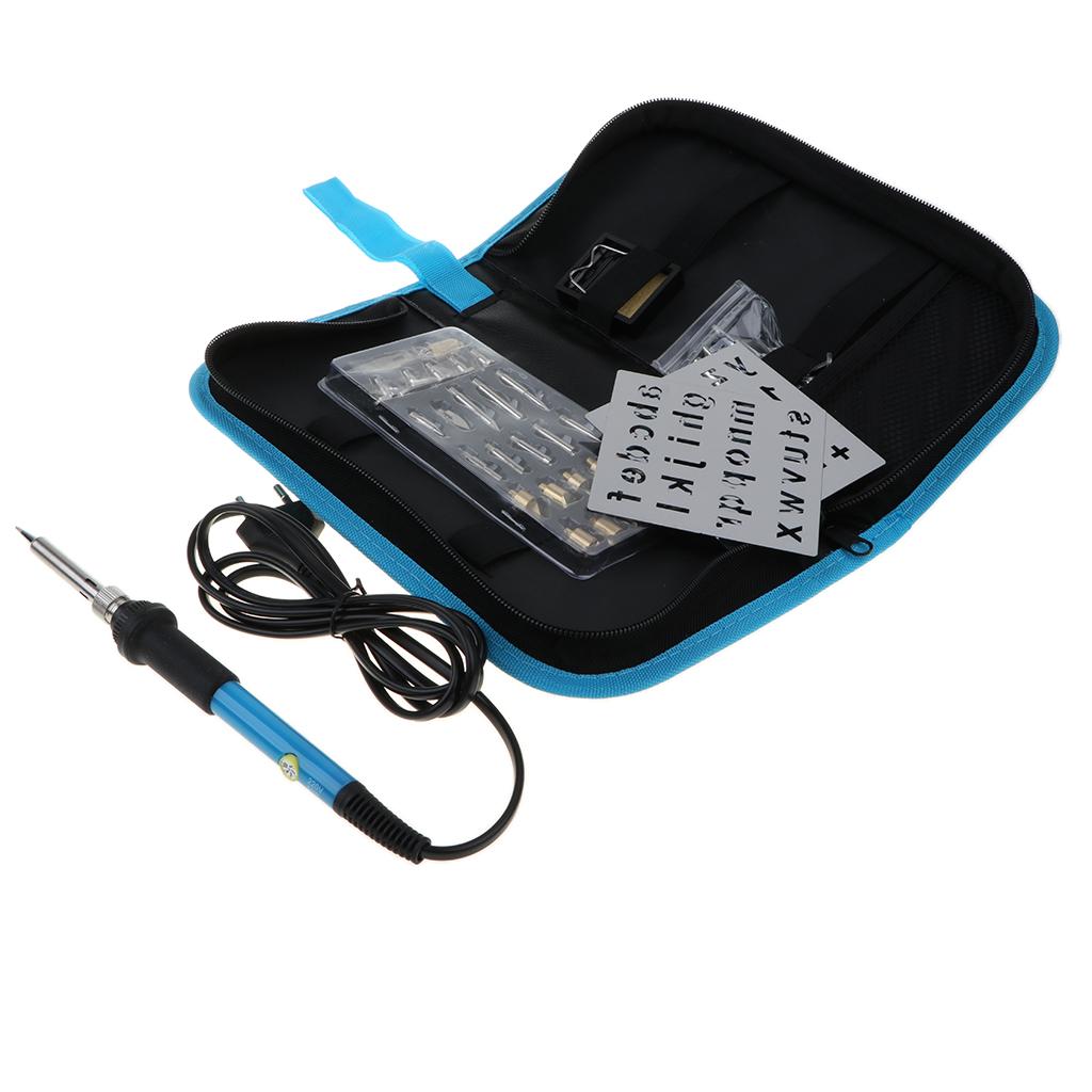 39pcs 60W Adjustable Electric Temperature Welding Soldering Iron Kit EU Plug