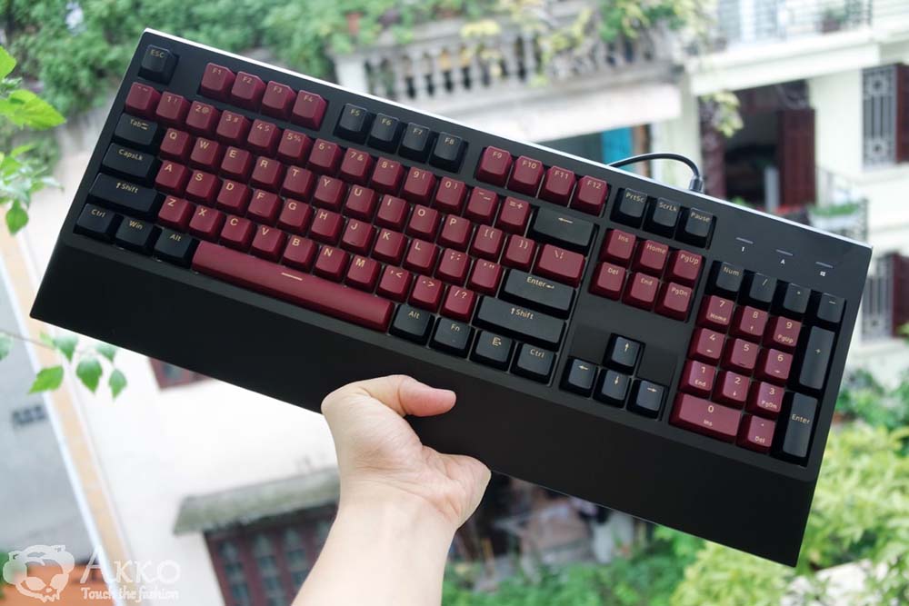 Bàn phím cơ Mojike GK1 Black Red _Hàng chính hãng