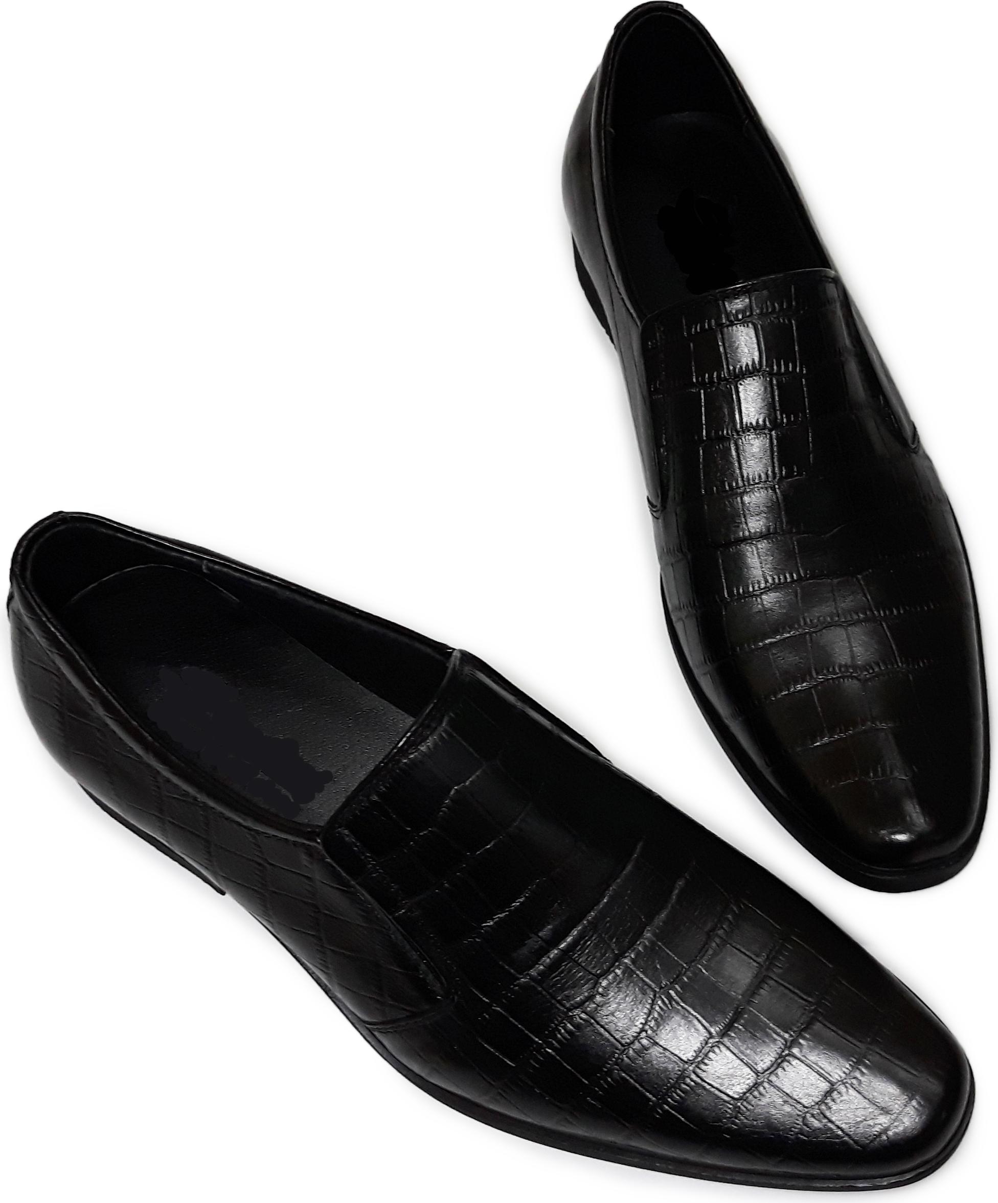 Giày Tây Nam Công Sở Da Bò Thật Vân Cá Sấu - SM07