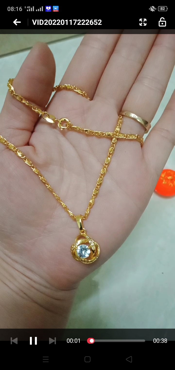 Combo dây chuyền và 2 nhẫn