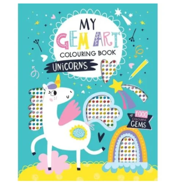 Sách Gem Art Colouring Book – Unicorn