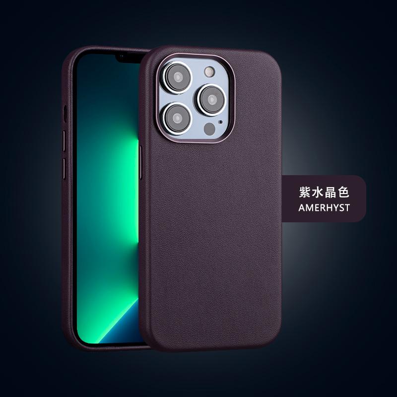 Phong cách mới nhất phù hợp với IPhone14 Pro Max vỏ điện thoại di động dành cho doanh nhân trọn gói Vỏ điện thoại hút từ tính Magsafe apple