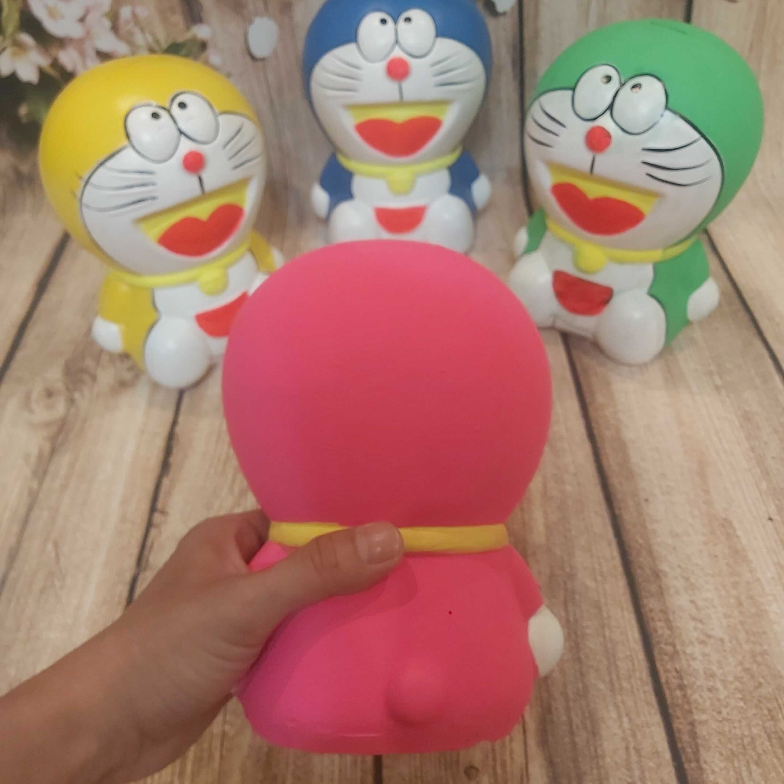 Heo Đất Tiết Kiệm mẫu DORAEMON cực HOT - Ống Heo làm quà tặng 4 màu lựa chọn