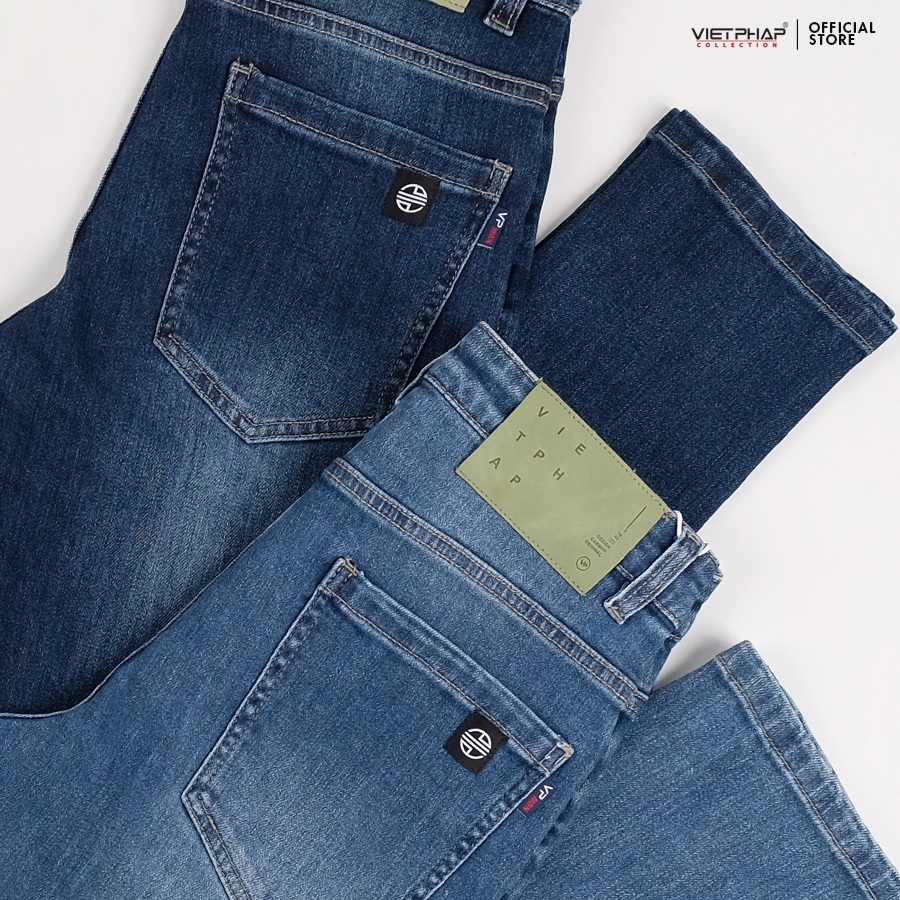 Quần Jeans Nam Cao Cấp VIỆT PHÁP/ Chất Liệu Cotton co giãn, độ bền màu cao 3611