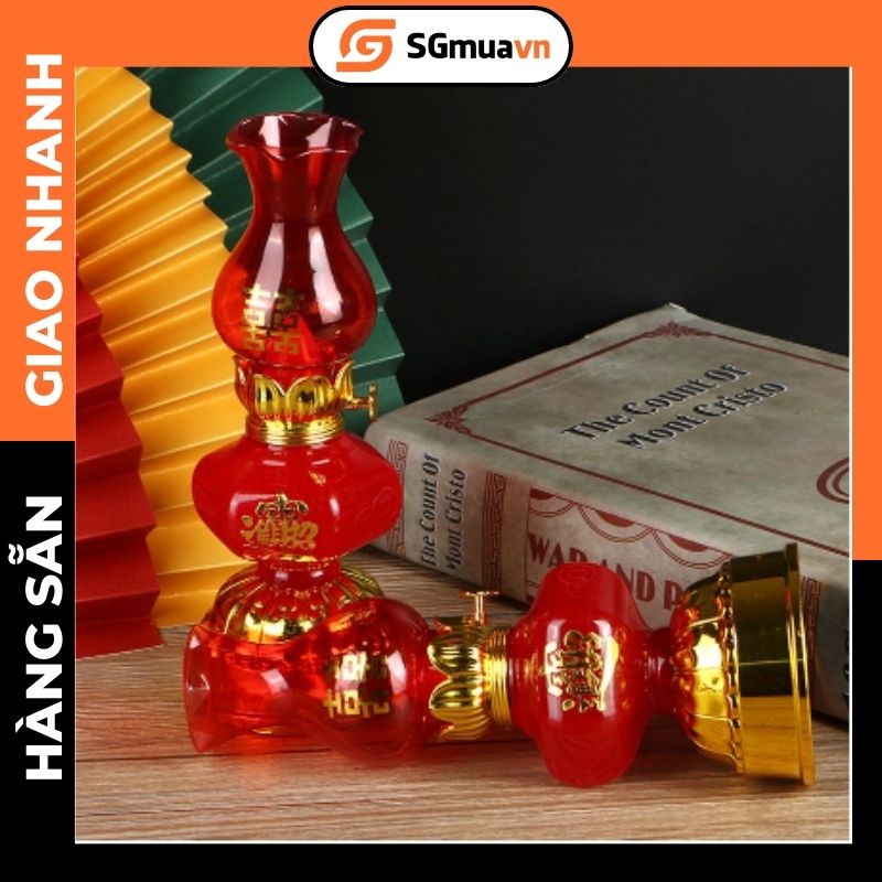 1 Đèn thờ cúng dùng pin trang trí bàn thờ gia tiên