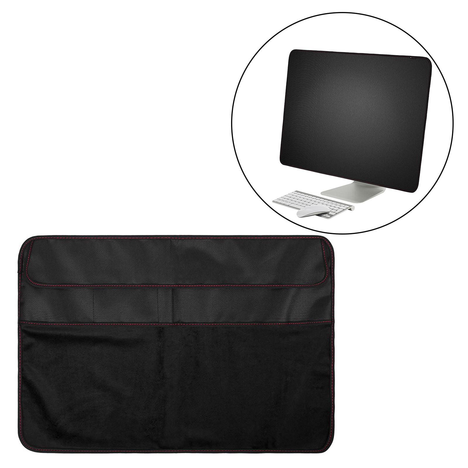 PC Dustproof Cover PU Leather Dust Cover for iMac Screen