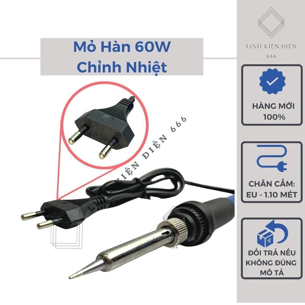 Mỏ Hàn Thiếc 60w Mỏ Hàn Điện Mini Điện Tử Chỉnh Nhiệt