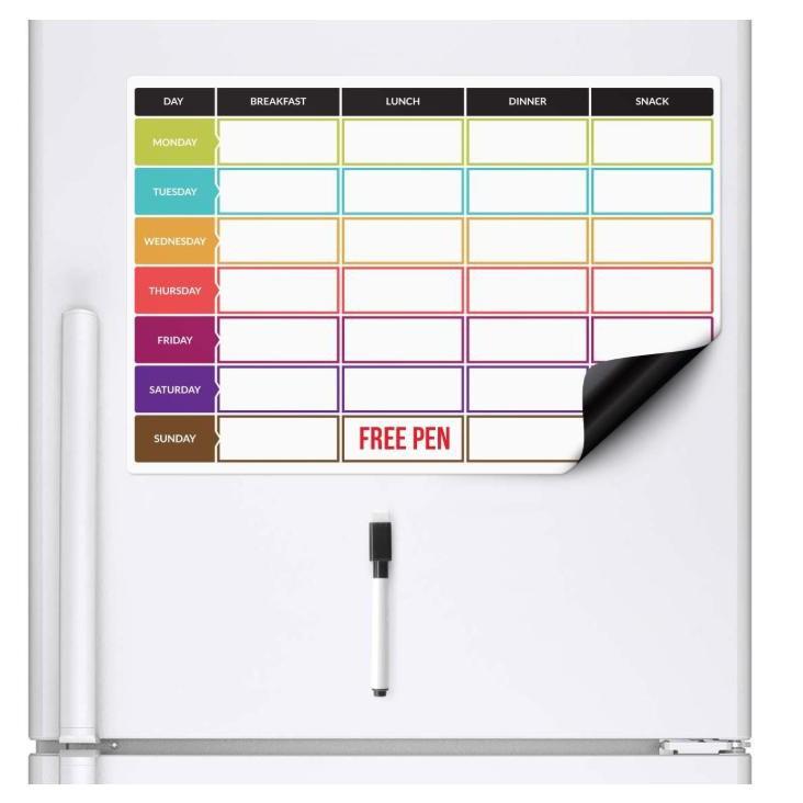 Bảng nam châm tủ lạnh Weekly Food