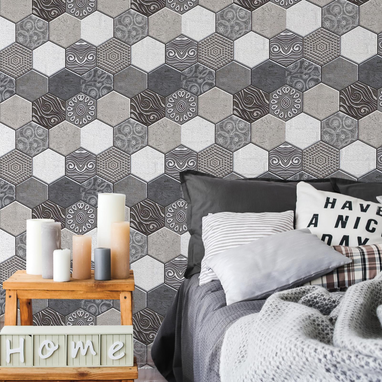 Miếng Dán Tường Pvc Hống Nước Chống Ẩm Có Thể Tháo Rời 3 Kích Thước