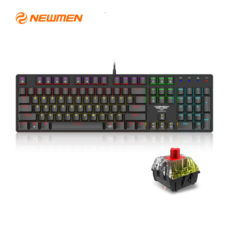 Bàn phím quang cơ không dây Newmen GM335 Hotswap Keycap PBT - Hàng Chính Hãng