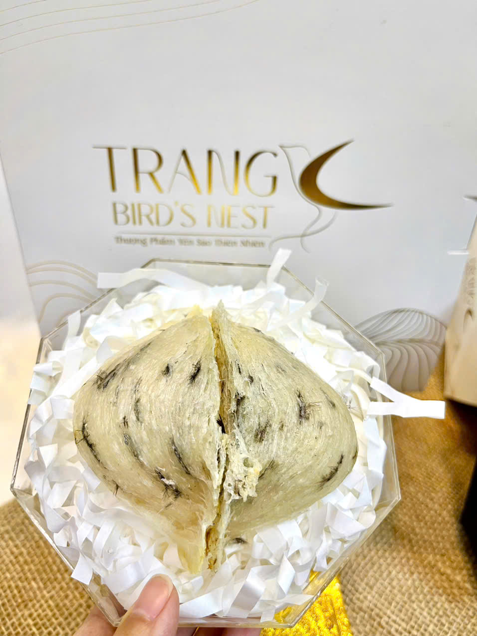 Tổ Yến Thô Tổ Góc  [Hộp 100g] - Trang Birdnest - Tăng cường sức đề kháng - Bổ phổi - Hỗ trợ điều trị ung thư - Điều hòa huyết áp - Cải thiện giấc ngủ - Bổ khí dưỡng nhan - Tăng cường sinh lực nam nữ