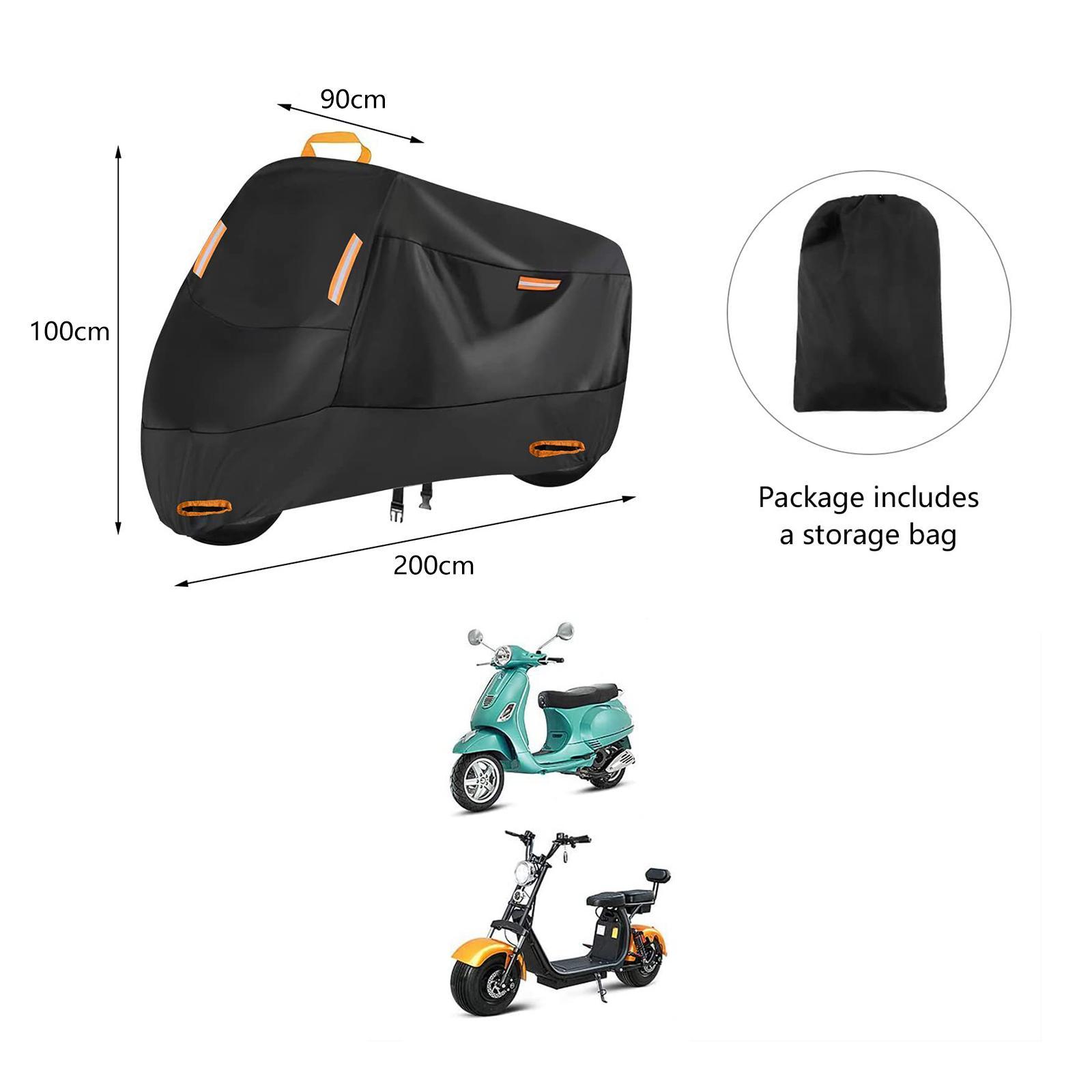 210D Motorcycle Cover Windproof Buckles Protective Motorbike Cover