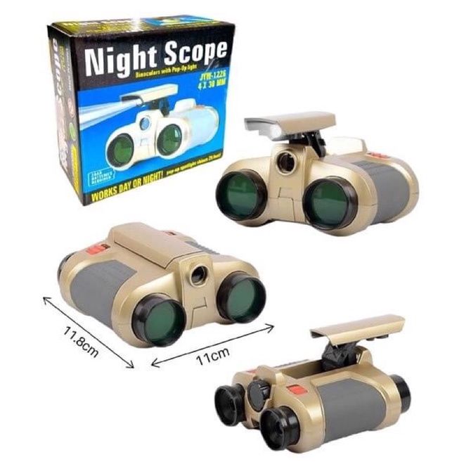 Ống nhòm đồ chơi Night Scope cho bé hỗ trợ nhìn ban đêm - hàng chính hãng