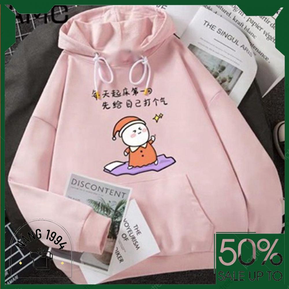 Áo hoodie nữ in dễ thương cute