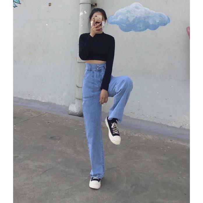 Quần Baggy JEANS Ống Suông