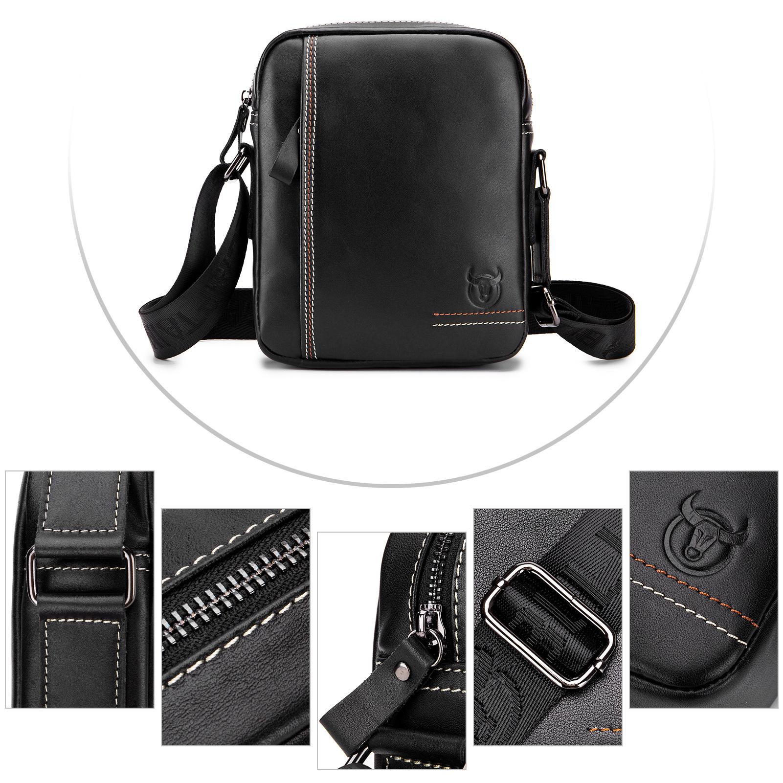 Túi Da Đeo Chéo Nam Sành Điệu Nằm Dọc Dành Cho Dân Công Sở Học Sinh Sinh Viên Bullcaptain