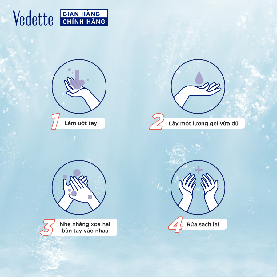 Nước rửa tay Trà xanh Vedette 400ml (dạng túi)