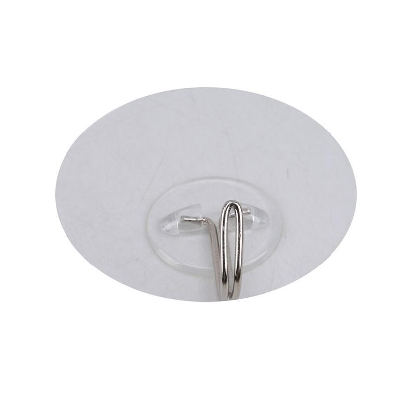 Set 5 Móc Treo Đồ Dán Tường Hình Tròn Trong Suốt Tự Dính Tiện Dụng Cho Nhà Bếp / Phòng Tắm
