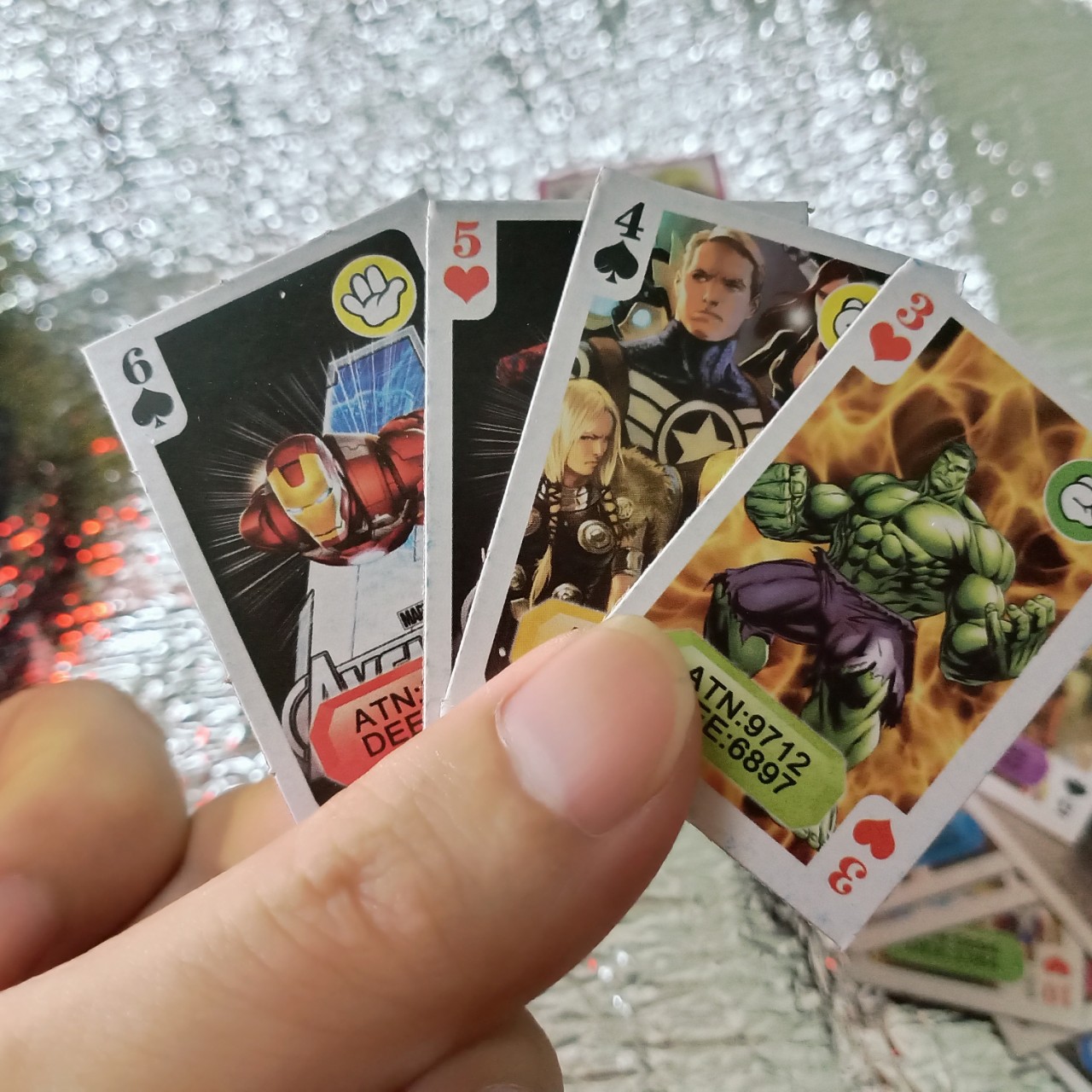 Bộ bài Poker tây 54 lá hình Marvel Avengers Xmen Dị nhân 1673