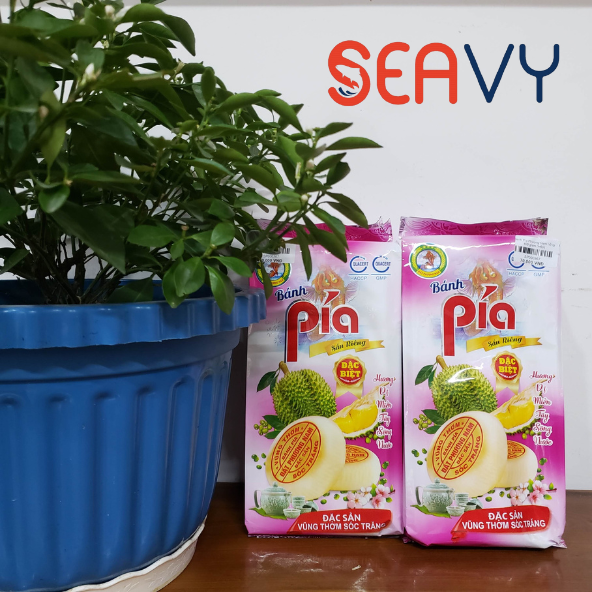 Đặc Sản Nha Trang -Bánh Pía Sầu Riêng Đất Phương Nam, Bánh Với Vị Đậu Xanh, Khoai Môn, Chay Thịt Lạp Trứng Muối Seavy gói 400g