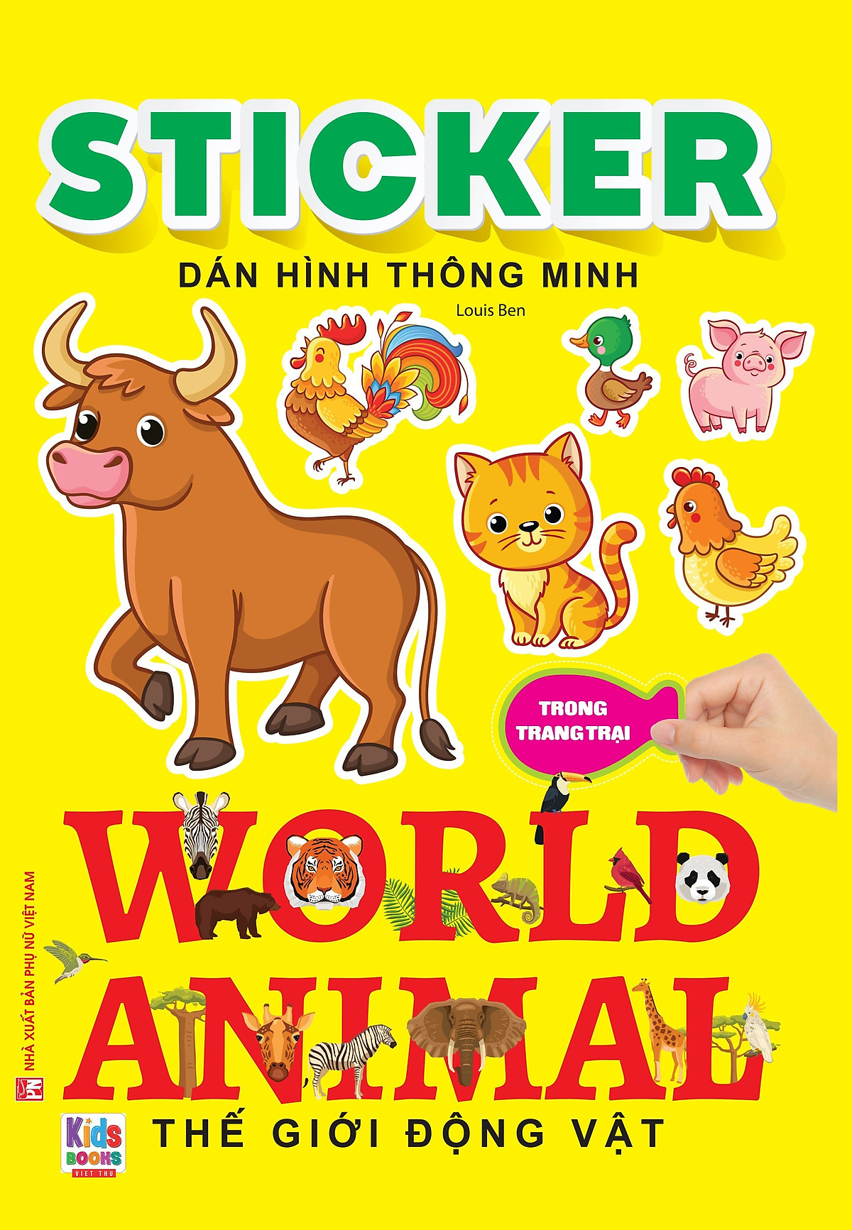 Sách - Sticker dán hình thông minh TGĐV - Trong Trang Trại