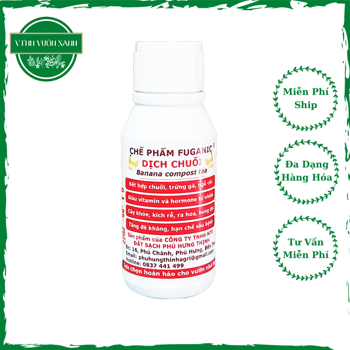 Dịch chuối trứng ngũ cốc fuganic, phân bón cho lan, hoa hồng, hoa kiểng