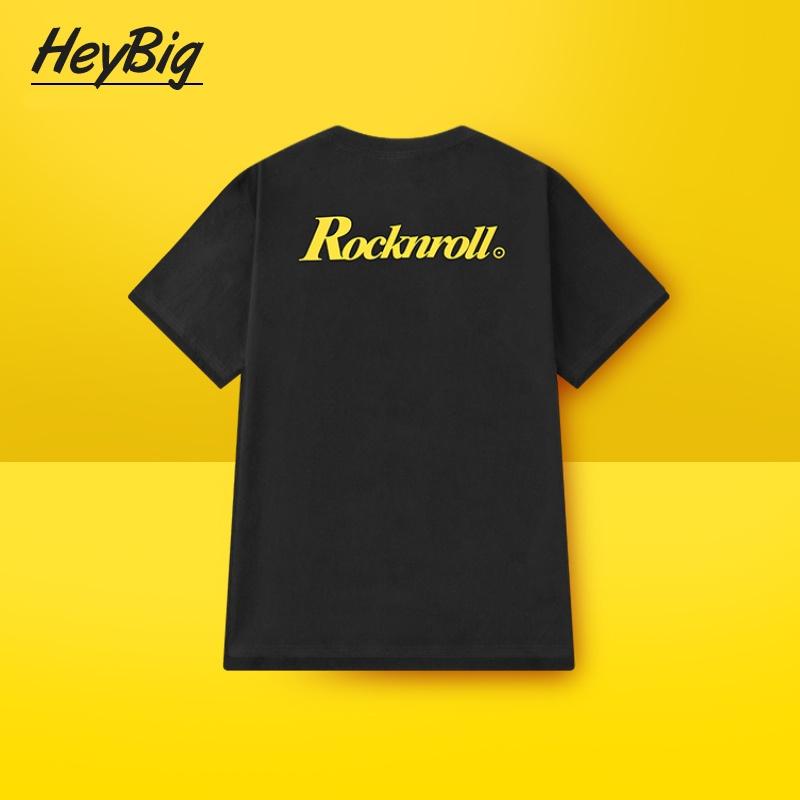 Áo Phông Nelly Heybig Phong Cách Hàn Quốc In Logo Chữ Cái Thiết Kế Thích Hợp Ngắn Tay Oversize Nam Nữ Mùa Hè
