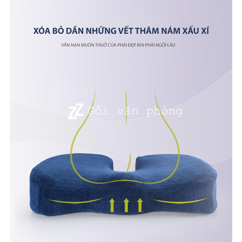 Gối Đệm Lót Ghế Công Thái Học Cao Su Non Siêu Êm ZURI PILLOW GLM-05