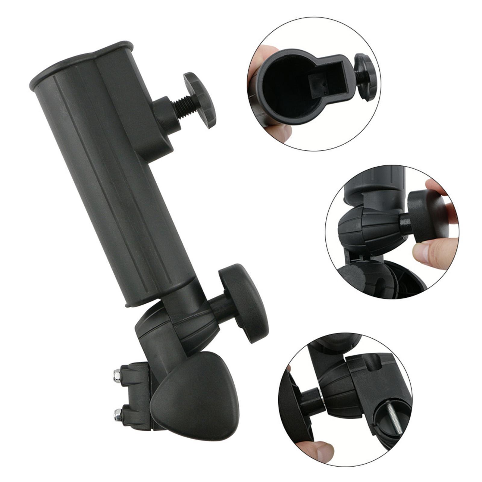 Golf Cart Umbrella Holder Mount Bike Umbrella Clip Mounting Adjustable Angle