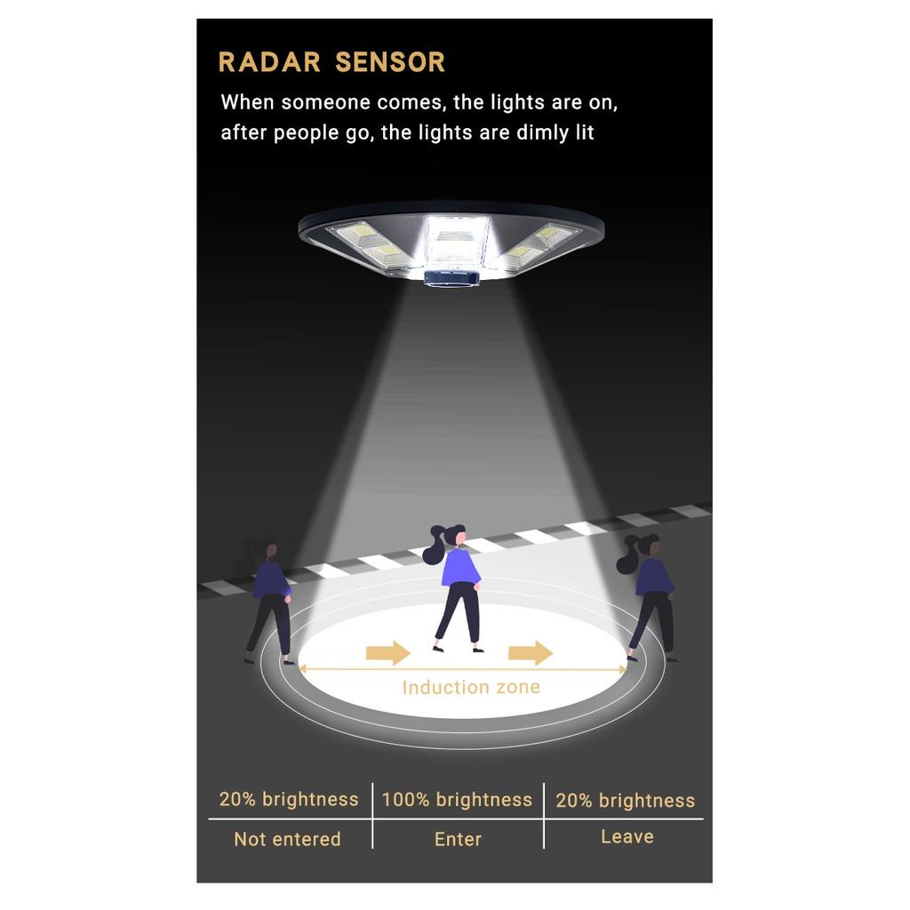 Đèn năng lượng mặt trời sân vườn UFO 500W