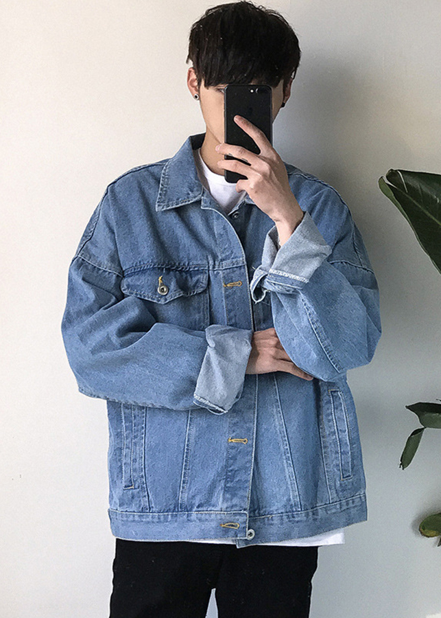 Áo Khoác Nam Jean / Denim Jacket - AKB1 Xanh Bò