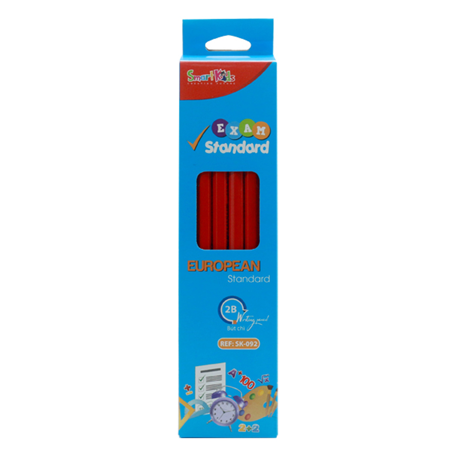 Hộp 12 Cây Chì Than 2B Graphite Pencils SMARTKIDS SK 092