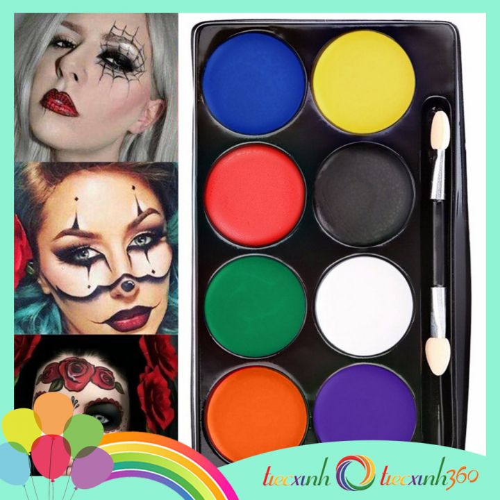 Màu vẽ mặt Face Paints hóa trang Halloween 8 màu