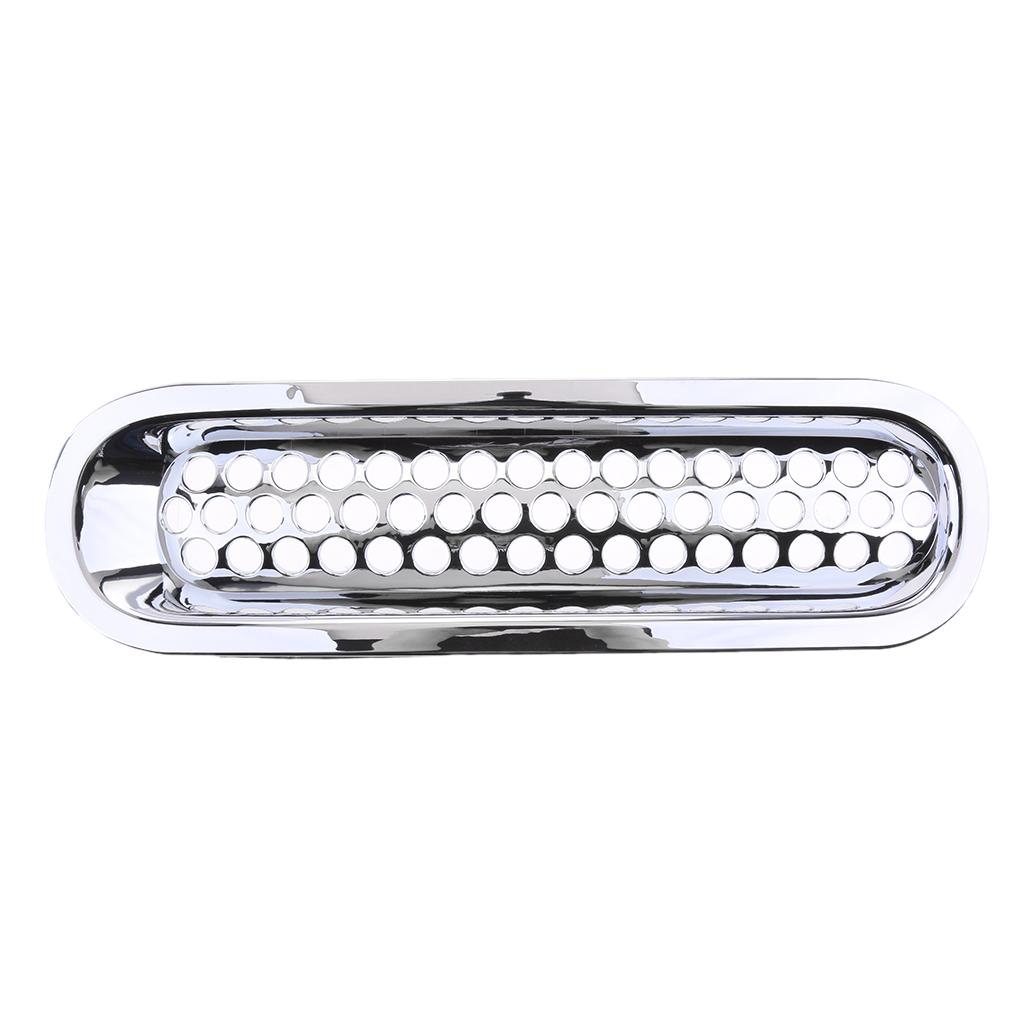 7 Pieces Chrome Car Front Grille Cover Insert Mesh Grill for Jeep Wrangler