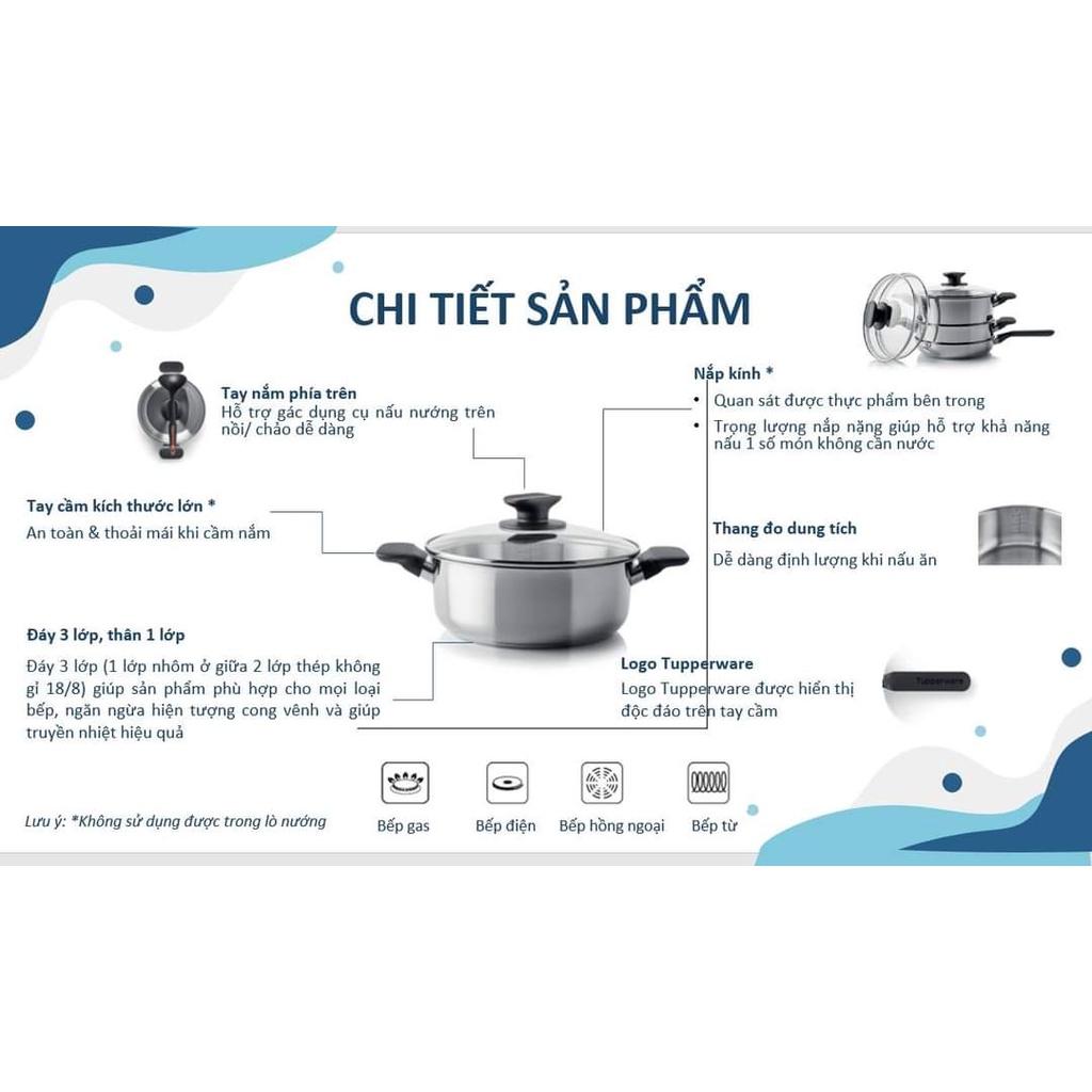 Nồi Tupperware Universal Cookware Stock Pot 4L