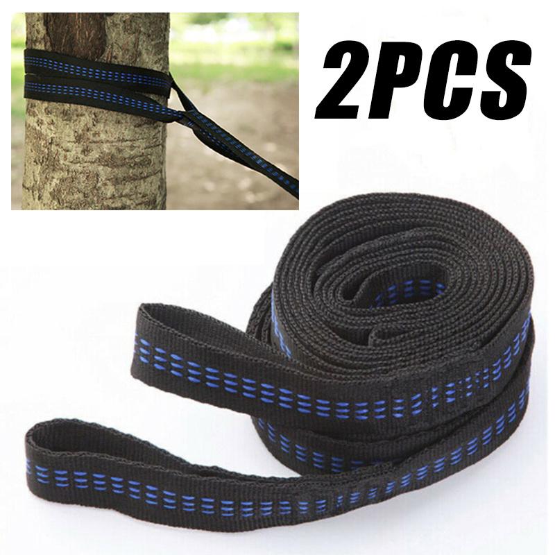 2 Chiếc Võng Dây Đeo 200Cm Cây Treo Dự Phòng Một Phần Ngoài Trời Trên Không Yoga 200KG Tải Trọng Di Động Cắm Trại Ngoài Trời Võng