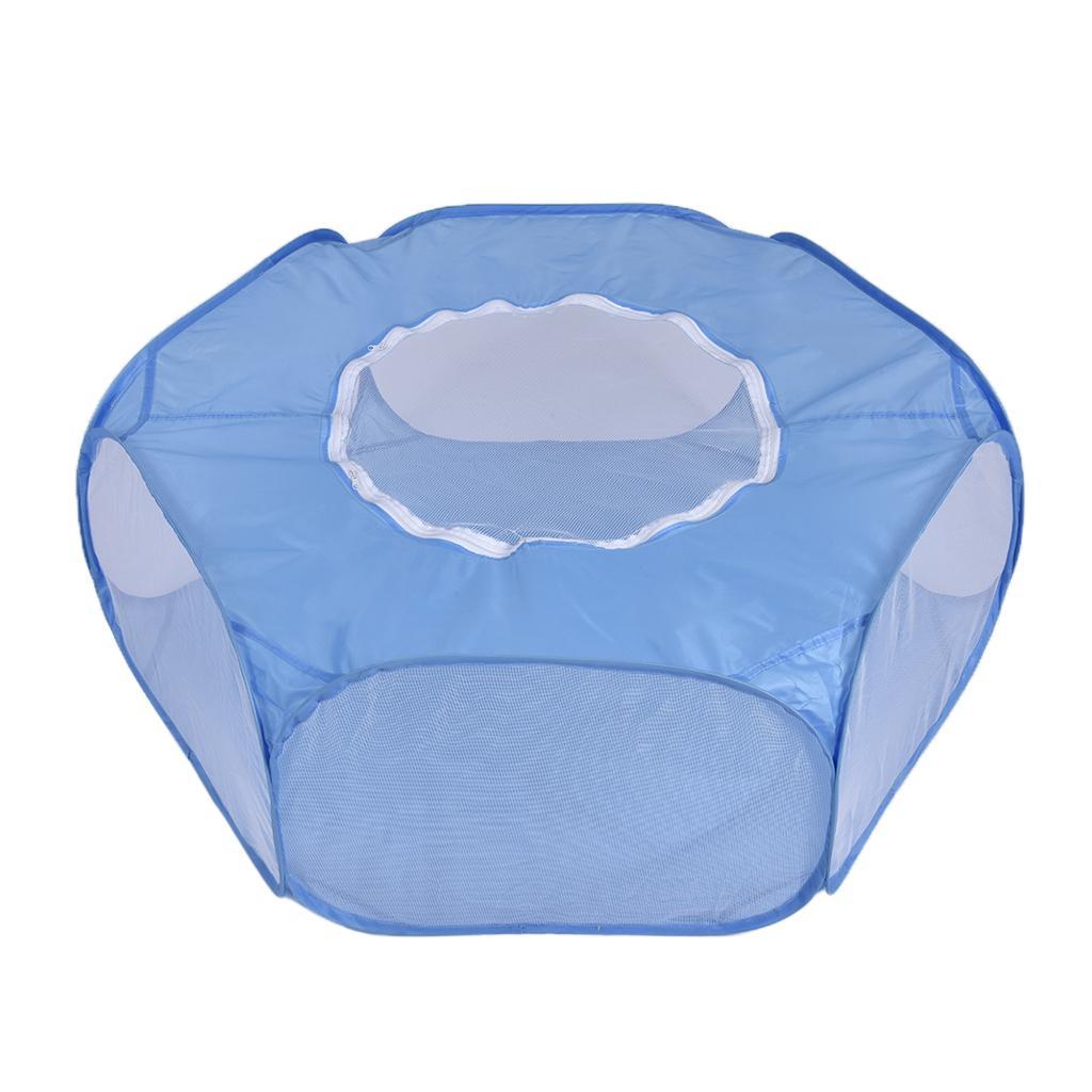 Small Animals Hamster Rabbit Playpen Fence Tent Toys Hamster Mice Sky Blue