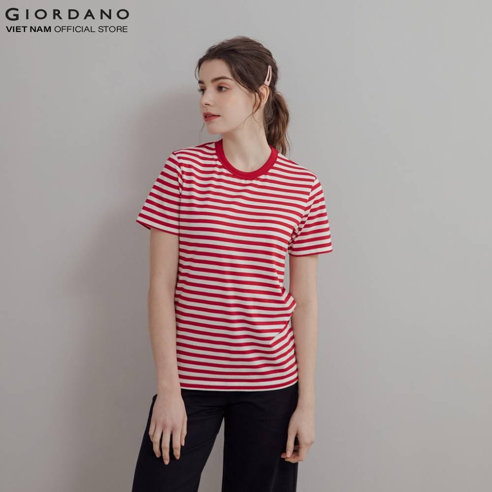 Áo Thun Cổ Tròn Nữ Giordano C-neck Tee 05329329