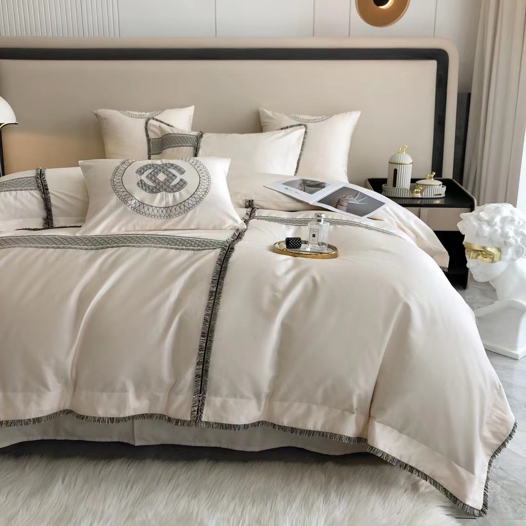 Bộ Chăn Ga Gối Đệm 5 Món Cao Cấp Tencel 120S Nhà Hin Home Bedding Bộ Drap Giường Sang Trọng