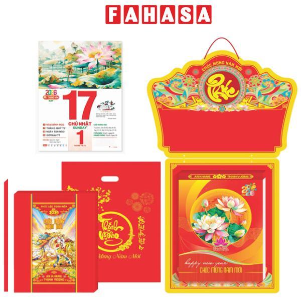 Lịch Bloc Cực Đại - Sen Việt - Bảng Treo Metalize-Hoa - 25 x 35 cm - TĐ11