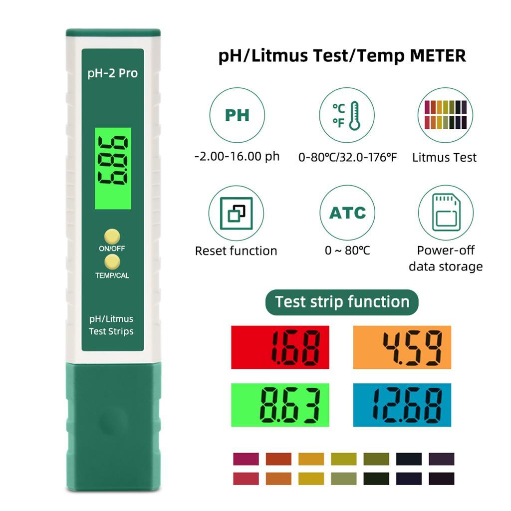 Digital PH Meter High Accuracy LCD Tester Aquarium Water Laboratory Pocket