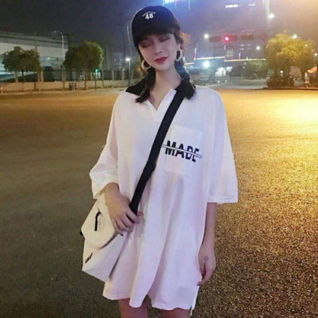Áo polo nữ, áo kiểu, áo nữ, áo uzzlang, áo uniex from rộng, áo uniex nữ