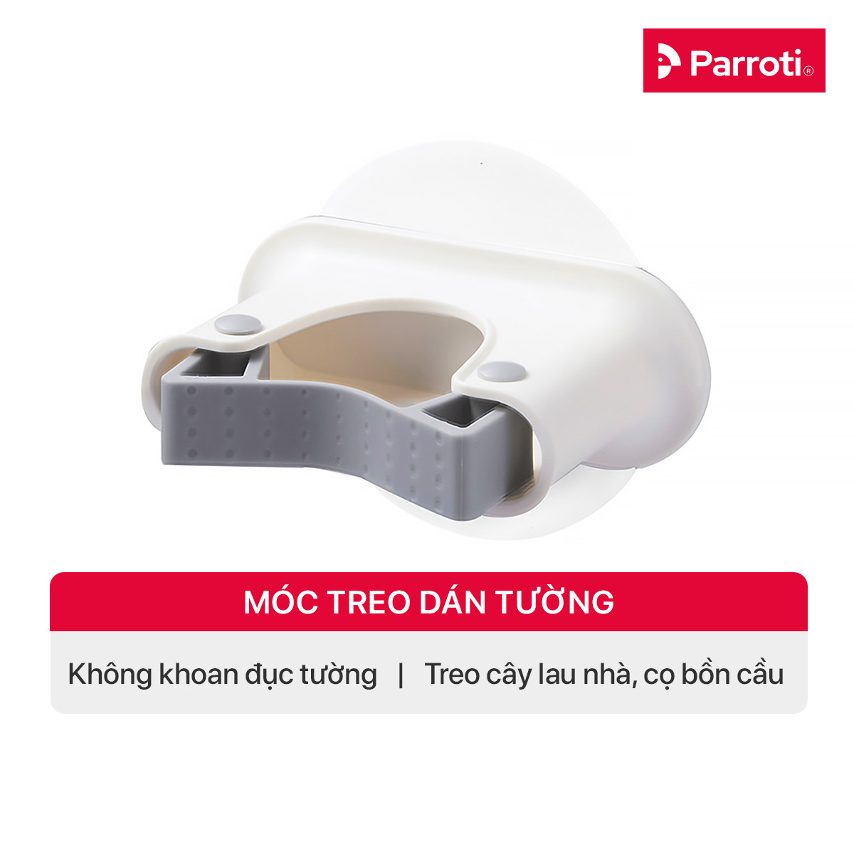 Móc Treo Cây Lau Nhà Dán Tường Đa Năng Chịu Lực Tốt - Parroti Keeper KP02