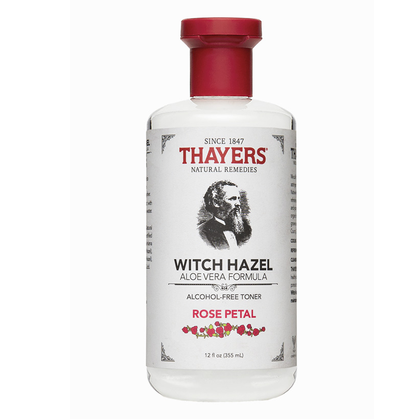 Nước hoa hồng THAYERS Alcohol-Free Witch Hazel Toner - Rose Petal 355ml + Tặng Túi Bông tẩy trang Ipek 80 miếng