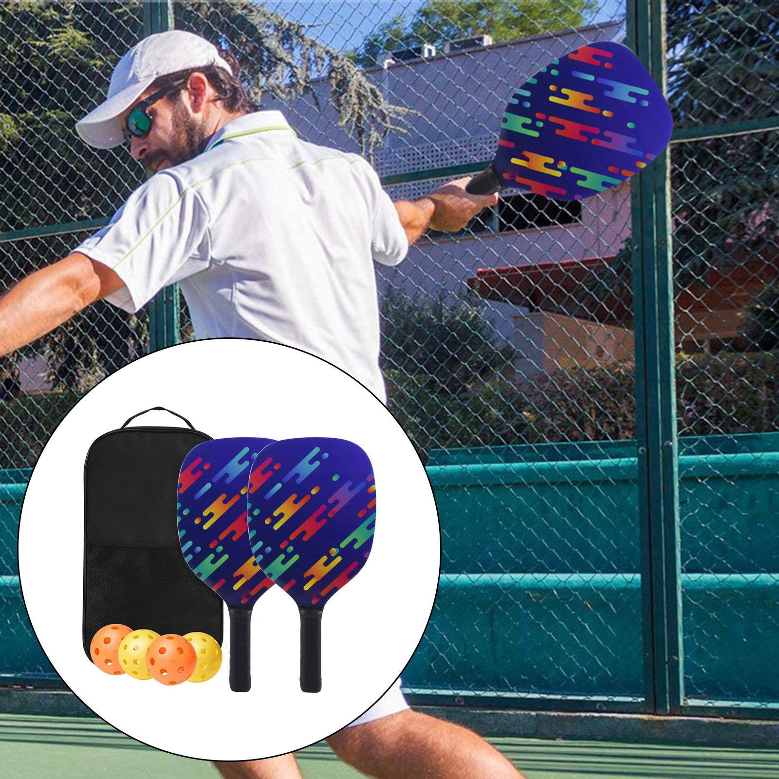 Portable Pickleball Paddles Set Gift Lightweight Pickleball Rackets for Indoor Outdoor
